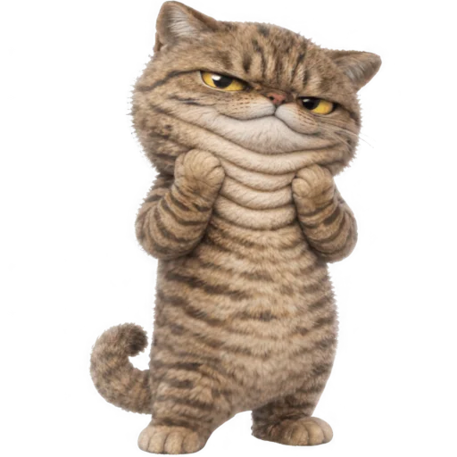 ☺️ Стикер «Коричневый котик» для Telegram