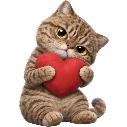 🫶 Стикер «Коричневый котик» для Telegram