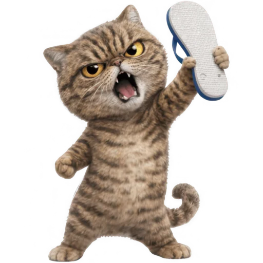 👊 Стикер «Коричневый котик» для Telegram