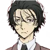 Стикер 25 🐕Bungou Stray Dogs - эмоджи с аниме Бродячие Псы