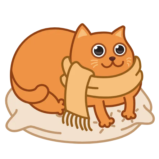 Стикер 6 Bubo The Scarfcat