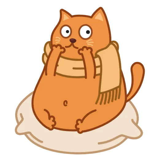 Стикер 4 Bubo The Scarfcat