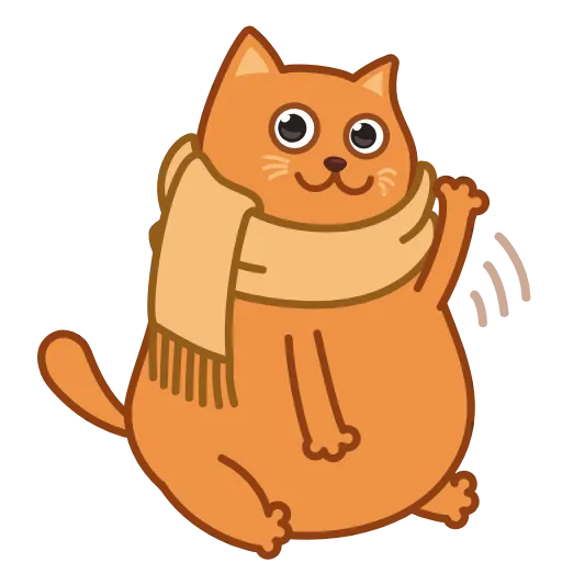 Стикер 5 Bubo The Scarfcat