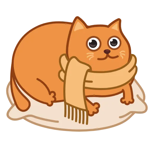 Стикер 14 Bubo The Scarfcat