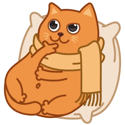 Стикер 12 Bubo The Scarfcat