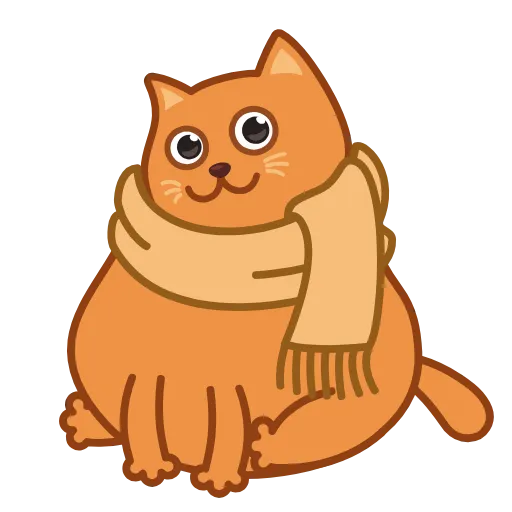 Стикер 13 Bubo The Scarfcat