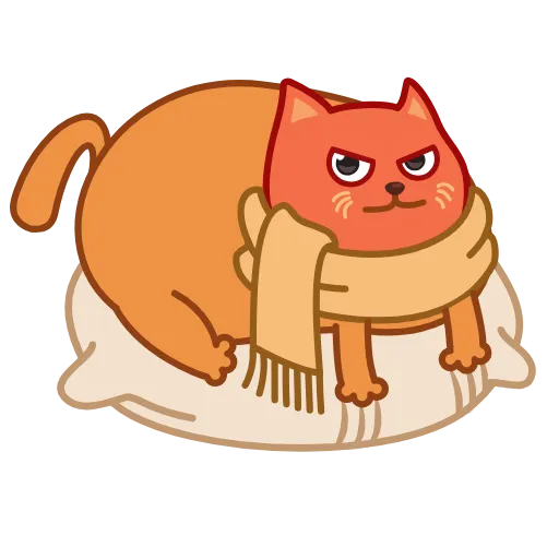 Стикер 15 Bubo The Scarfcat