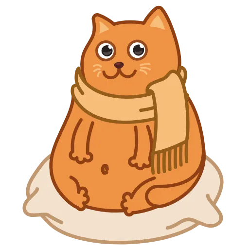 Стикер 9 Bubo The Scarfcat