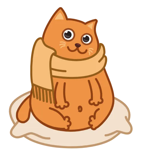 Стикер 2 Bubo The Scarfcat
