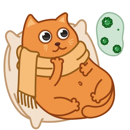 Стикер 21 Bubo The Scarfcat