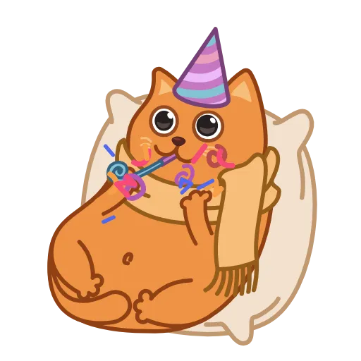 Стикер 16 Bubo The Scarfcat
