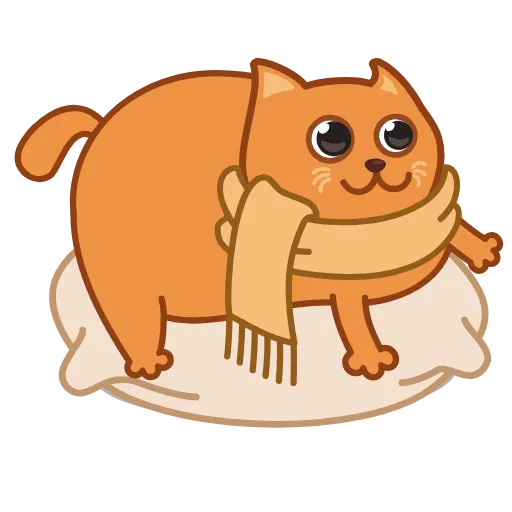 Стикер 25 Bubo The Scarfcat