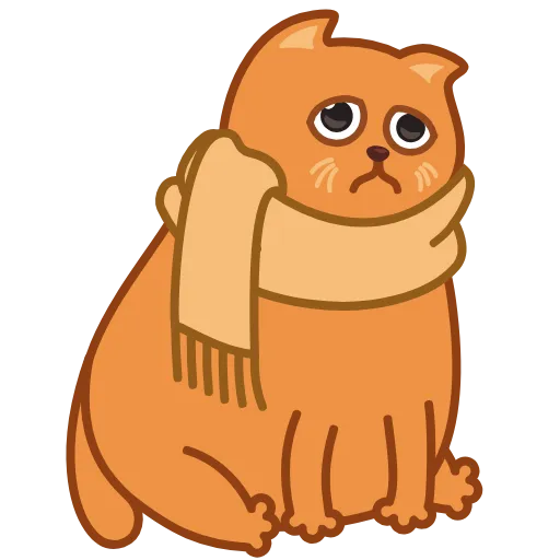Стикер 11 Bubo The Scarfcat