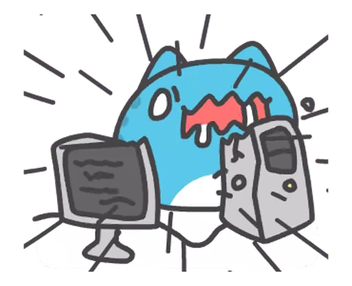 😡 Стикер «BugCat Capoo» для Telegram