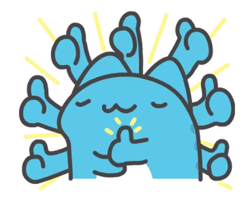 👍 Стикер «BugCat Capoo» для Telegram
