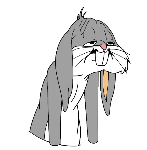 😴 Стикер «Bugs Bunny 3» для Telegram