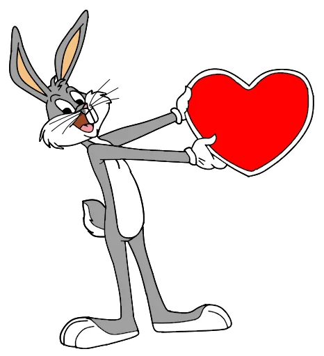 ❤️ Стикер «Bugs Bunny 3» для Telegram