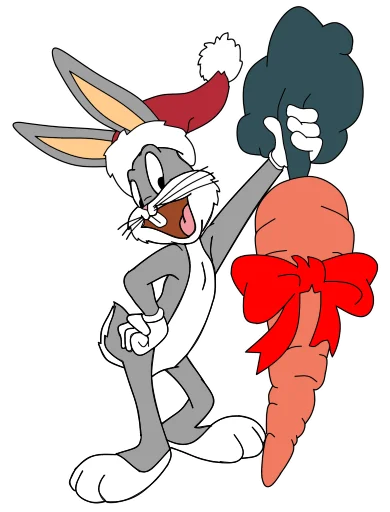 🎅 Стикер «Bugs Bunny 3» для Telegram