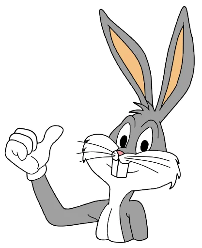 👍 Стикер «Bugs Bunny 3» для Telegram