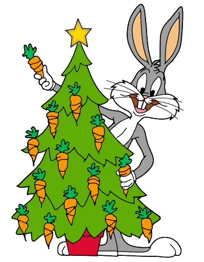 🎄 Стикер «Bugs Bunny 3» для Telegram