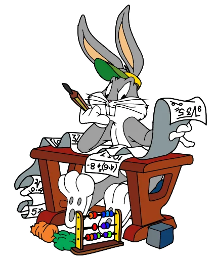 🧮 Стикер «Bugs Bunny 3» для Telegram
