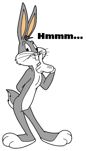 🤔 Стикер «Bugs Bunny 3» для Telegram
