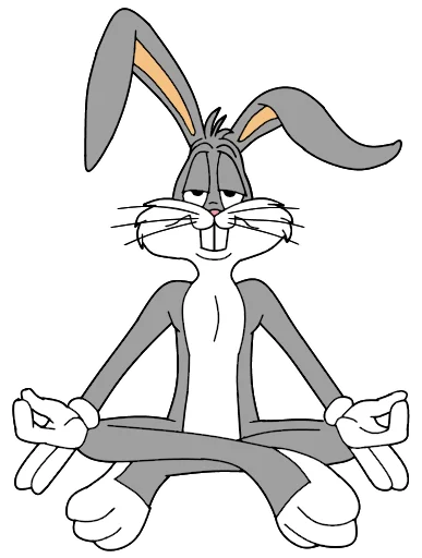 🧘‍♀️ Стикер «Bugs Bunny 3» для Telegram