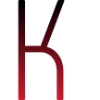❤️ Эмодзи «Буквы в черно-красном градиенте» для Telegram