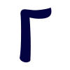 😇 Эмодзи «Тёмно-синие буквы» для Telegram