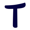 🤨 Эмодзи «Тёмно-синие буквы» для Telegram
