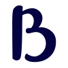 😊 Эмодзи «Тёмно-синие буквы» для Telegram
