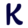 😗 Эмодзи «Тёмно-синие буквы» для Telegram