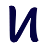 🥰 Эмодзи «Тёмно-синие буквы» для Telegram