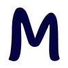 😚 Эмодзи «Тёмно-синие буквы» для Telegram