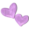 💜 Эмодзи «Фиолетовые буквы с цветами» для Telegram