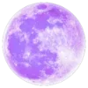 🌕 Эмодзи «Фиолетовые буквы с цветами» для Telegram