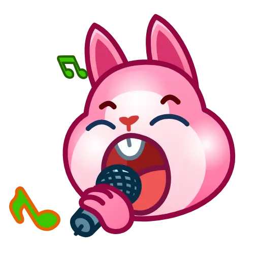 Стикер 35 Bunny Emoji