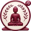 Стикер 40 Burgundy Zen