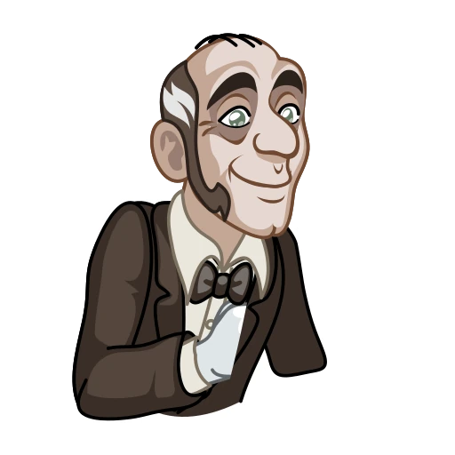 🤩 Стикер «Butler Alfred» для Telegram