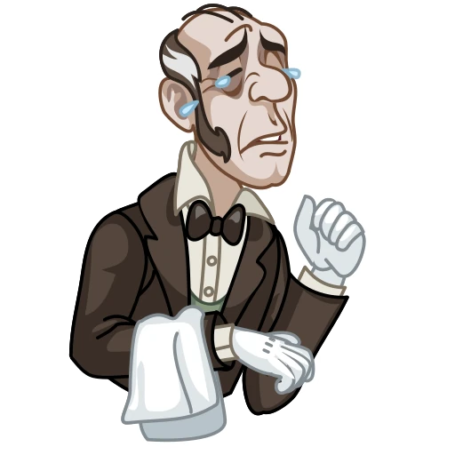 😭 Стикер «Butler Alfred» для Telegram