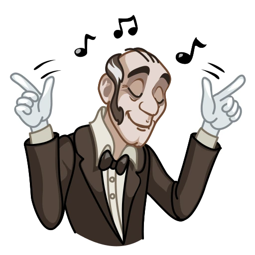🕺 Стикер «Butler Alfred» для Telegram
