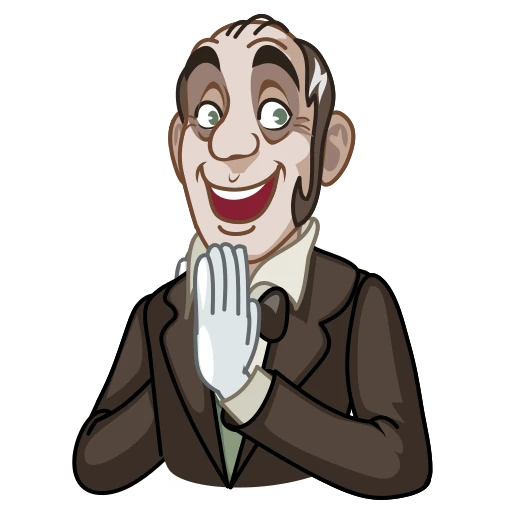 👏 Стикер «Butler Alfred» для Telegram
