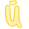 🤩 Эмодзи «Буквы розовые и жёлтые» для Telegram