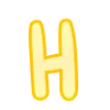 🤩 Эмодзи «Буквы розовые и жёлтые» для Telegram