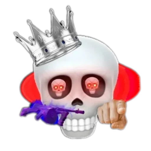 ☠ Стикер «Черепки и тролли» для Telegram