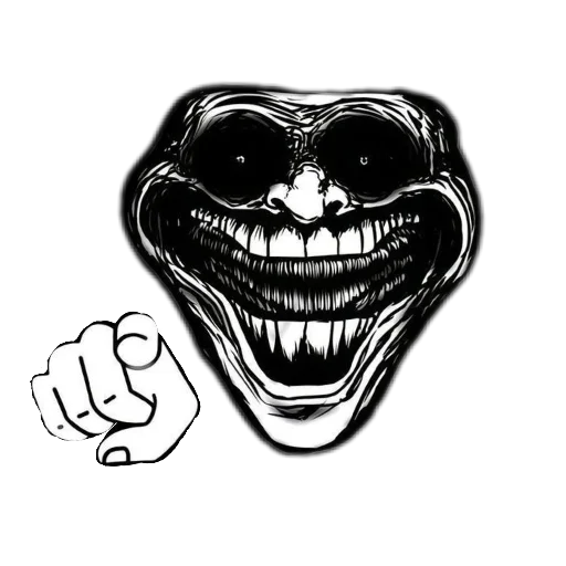 🫵 Стикер «Черепки и тролли» для Telegram