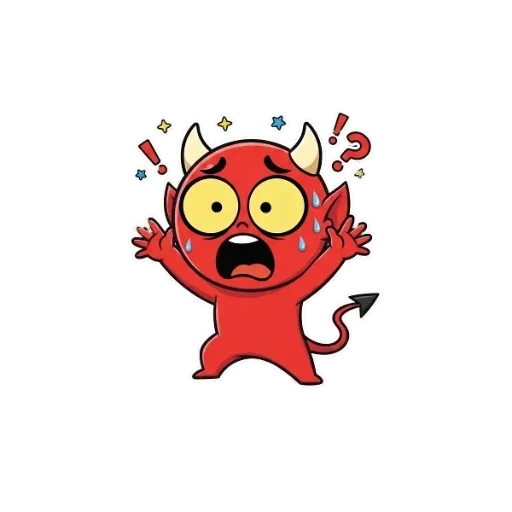 😡 Стикер «Чертенок» для Telegram