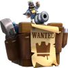 Стикер 3 🐶 Набор эмоджи со скинами башен по игре «Clash Royale»