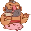 Стикер 50 🐶 Набор эмоджи по игре «Clash Royale»