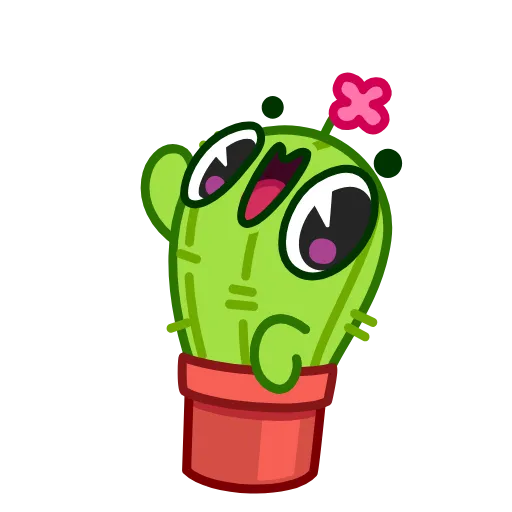Стикер 5 Cactus And Balloon